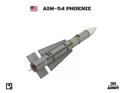 AIM-54 PHOENIX - 3D printed Missile for aeromodelling  3D print model