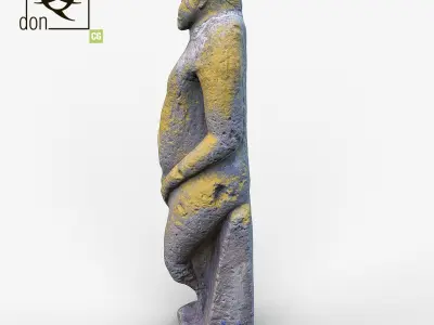 3D model Ancient statue Free 3D model
