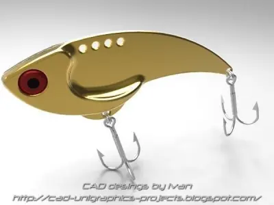 Fish Lures Binsky Free 3D model