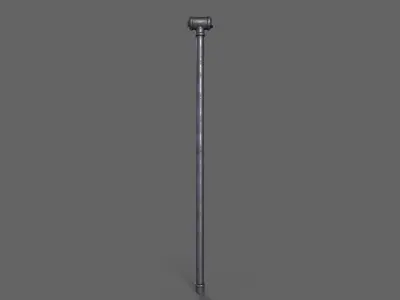 PBR Pipe Weapon V2b Low-poly 3D model