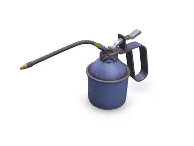 Oil Can Low-poly PBR Low-poly 3D model