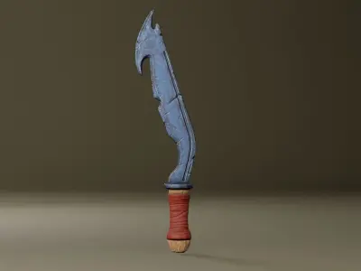 Stylized Warrior Blade Low-poly 3D model
