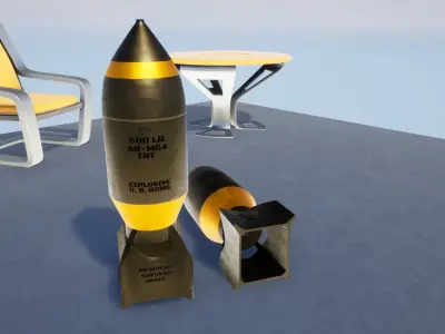game ready BOMB Free low-poly 3D model