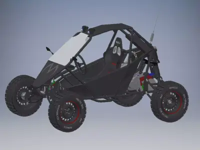 kart cross 250cc off road vehicle 3D model