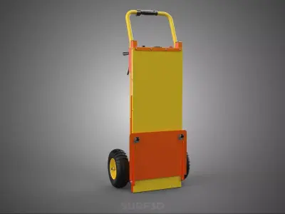 FOLDING BED PLATE HANDTRUCK POWERED ELECTRIC HEAVY DUTY CART KIT 3D model
