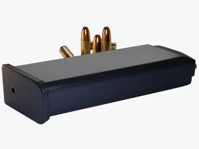 9mm cartridge magazine 3D model