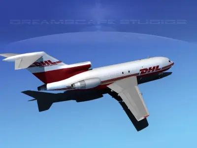 Boeing 727-100 DHL Cargo 3D model