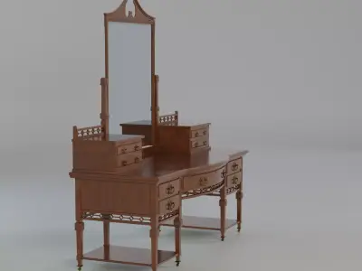 Antique Vanity Table  3D model