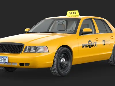  Yellow Taxi Simple Interior 