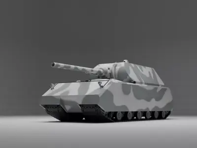 Panzer VIII Maus German Heavy Tank 3D model