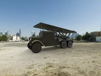 military launcher truck 3D model
