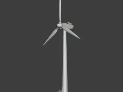 Generic Wind Turbine Low-poly 3D model purchase