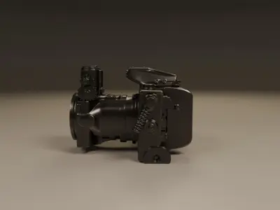 old photo camera 3D print model