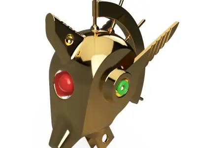 Robot Head  3D model purchase