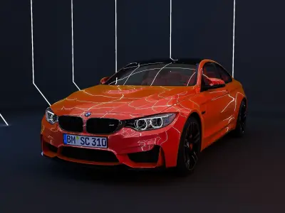 CAR Model M4 2014 3D model