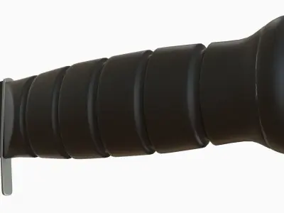 Kukri Machete Ka-Bar High Poly 3D model