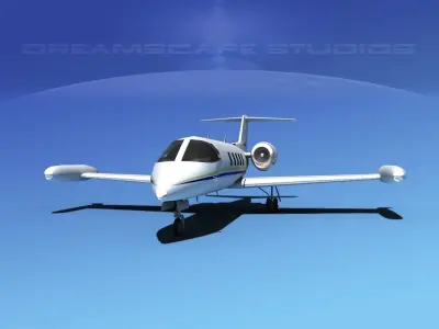 Gates Bombardier Learjet 35 V07 3D model