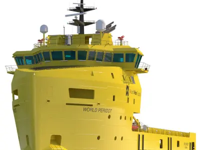 Platform Supply Vessel World Peridot 3D model