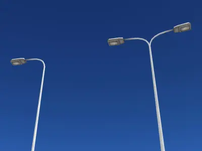 Street Lamps Set Free low-poly 3D model