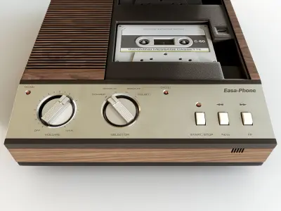 Vintage Panasonic Answering Machine 3D model purchase