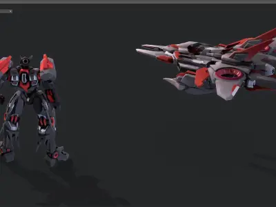 robot Low-poly 3D model