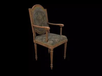Vintage Chair Low-poly 3D model purchase