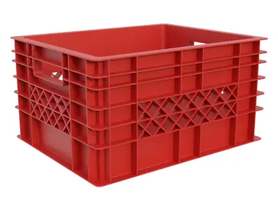 Plastic crate 44 3D model