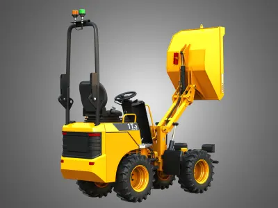 1T-2 Electric High Tip Dumper 3D model