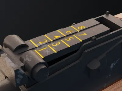 AK 47  Low-poly 3D model