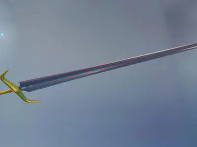 Sword Low-poly 3D model 21