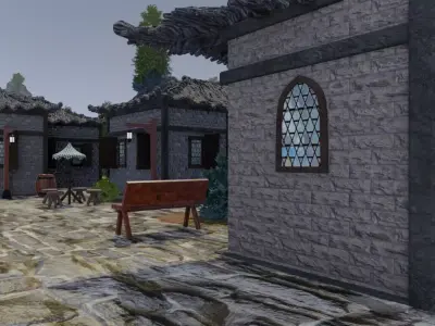 Mountain Village Retreat 3D model