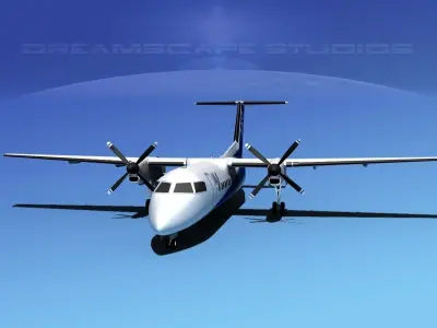 DeHavilland DHC-8-Q300 ANA 3D model