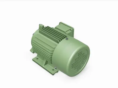 90S B3 Left IEC electric motor - 3D CAD model 3D model