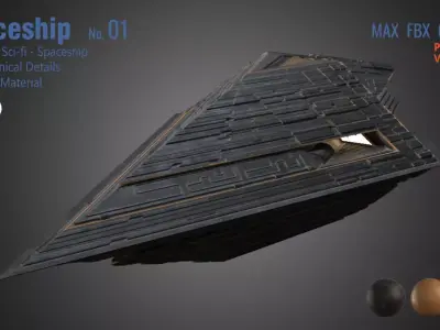 Spaceship 01 3D model