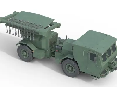 Hydrema 910 Mine Clearing Vehicle   Low-poly 3D model