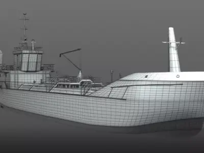 Ship - Oil Tanker 3D model