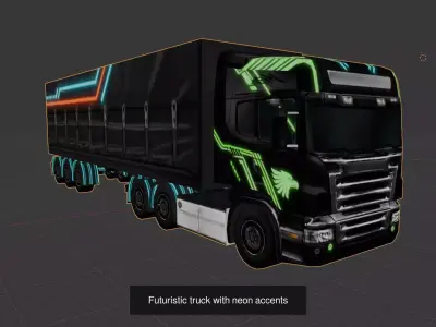 pack of 5 semi truck