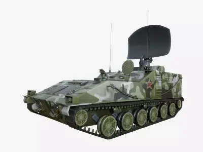 Iron Dove Jammer PGZ-95 MCP Tank Free low-poly 3D model