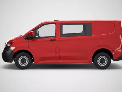 Volkswagen Transporter T7 2025 Low-poly 3D model