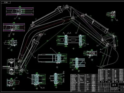 WYL5 hydraulic tire excavator 3D model