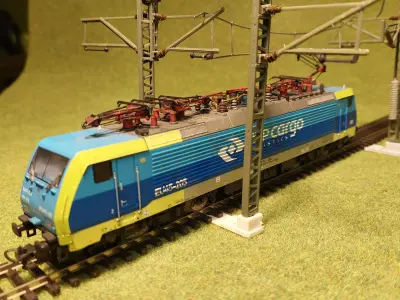 Catenery Gantry One Track Wide 1-87 FDM 3D print model