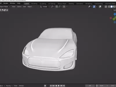 Tesla Car-----In progress Free 3D model