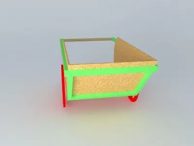 Mulch Cart Free 3D model