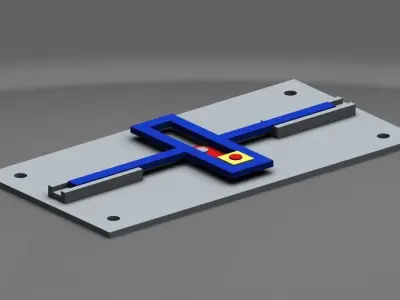 Scotch Yoke Mechanism 3D model