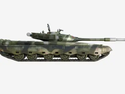 Iron Mountain Type-99 MBT Free low-poly 3D model