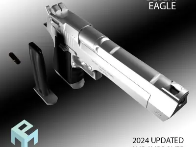Desert Eagle gun 3D model purchase