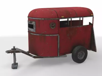 livestock trailer 3D model