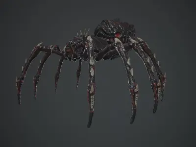 Spider Warrior Low-poly 3D model