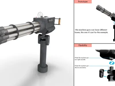 Machine Gun 07 3D model