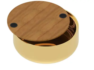 drum storrage coffee table 3D model